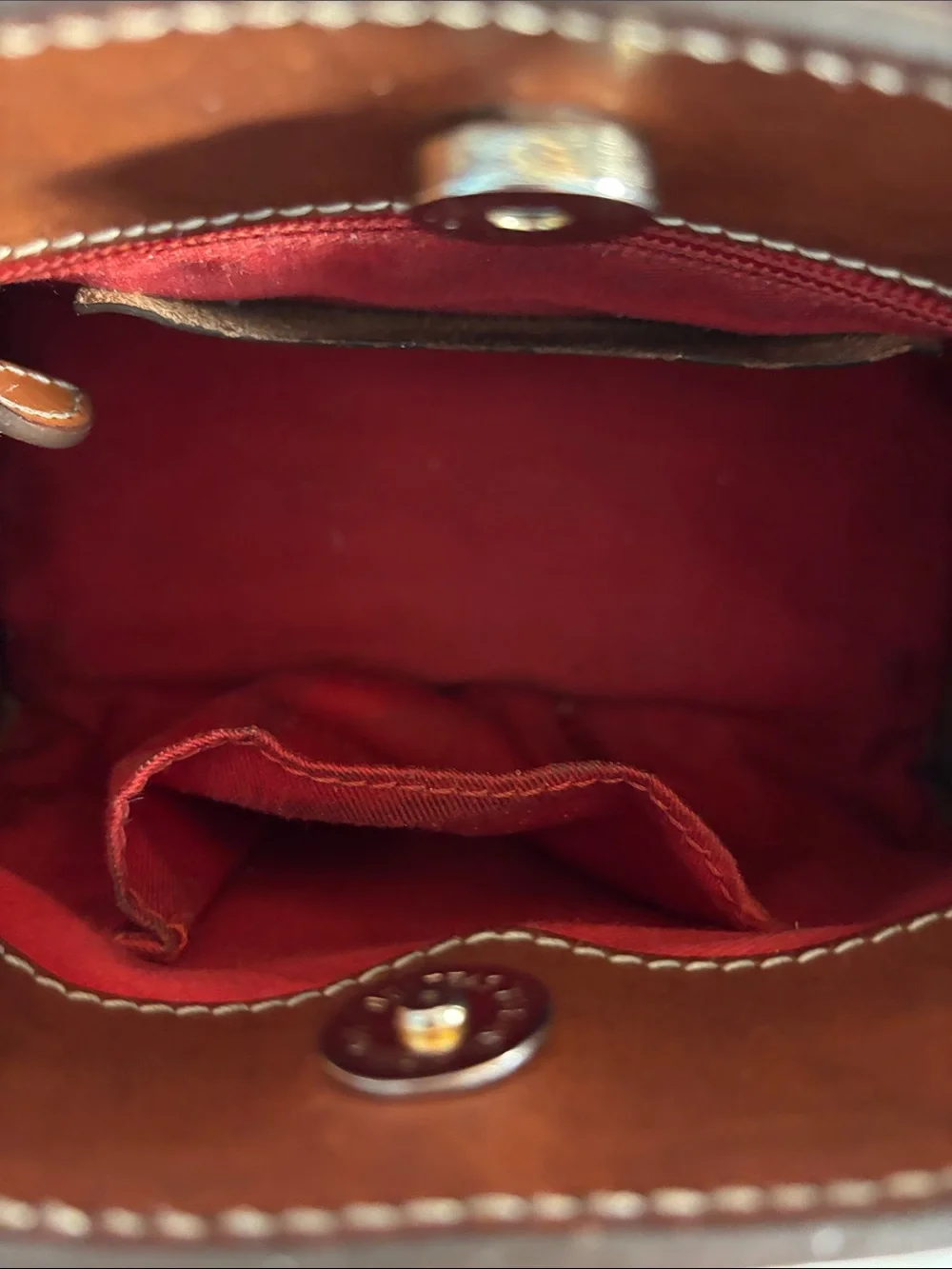 Dooney & Bourke Alto Collection mini tassel crossbody in Vacchetta Leather - Picture 5 of 8